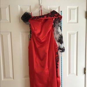 Onyx Rose Satin Gown Sz10/MED